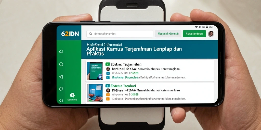 Antarmuka pengguna 62IDN yang intuitif dan mudah digunakan.