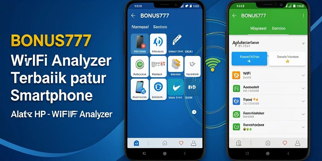 Tampilan antarmuka BONUS777 menunjukkan data analisis WiFi yang jelas.