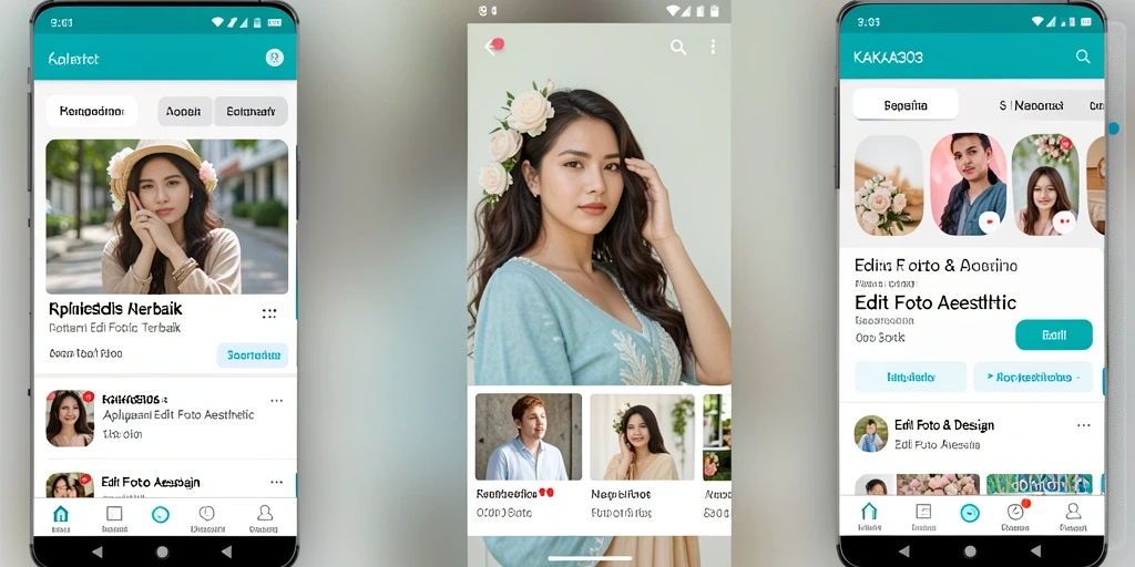 Tampilan antarmuka KAKA303 yang user-friendly untuk Edit Foto Aesthetic.