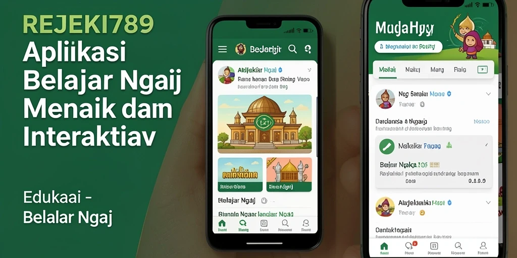 Tampilan antarmuka aplikasi REJEKI789 yang interaktif dan edukatif.